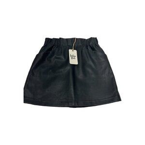 Indigo Rein Womens 5 26 Faux Leather‎ Mini Skirt Elastic Waist Pockets
